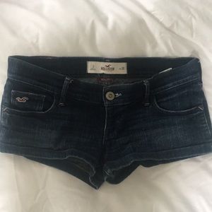 Hollister dark wash denim shorts